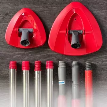 Вращающаяся насадка для швабры N2HAO красная пластик