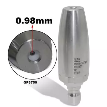 Вращающаяся насадка G1/4, 360 °, стандартная насадка из нержавеющей стали 1,24/1,15/1,08/0,98 мм, водяной пистолет высокого давления для автомойки