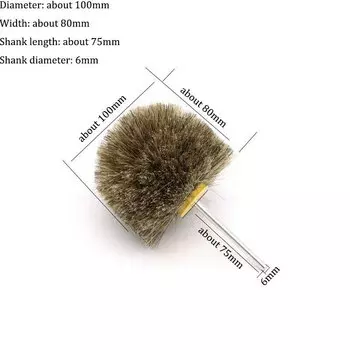 Вращающееся на 100 мм кресло/лошадь/свиная щетка для дрели с хвостовиком 6 мм