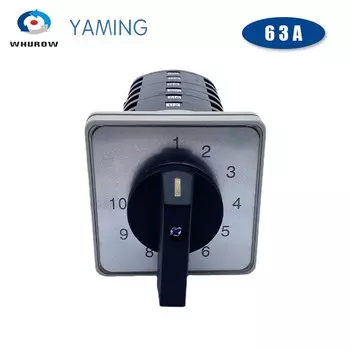 Вращающийся кулачковый переключатель, 10 позиций, 6 полюсов, селектор переключения, 63 А, Bx6, сварочный аппарат от производителя