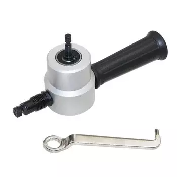 Вращающийся на 360 градусов режущий инструмент для резки металла с двойной головкой, пила, резак, насадка для дрели, бесплатный режущий инструмент, ниблер для листового металла