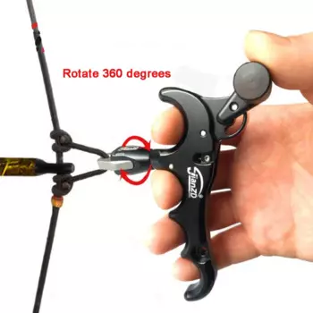 Вращающийся на 360 градусов зажим для лука, 4 пальца, блочный лук, СПИД, регулируемый штангенциркуль, наручный ремешок для охоты, стрельбы
