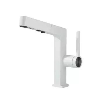 Вращающийся на 360° распылитель, смеситель для горячей и холодной воды, смеситель для раковины, белый/черный, температура, цифровой дисплей, смеситель для раковины в ванной комнате