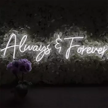 Неоновая вывеска Wanxing "Always & Forever"