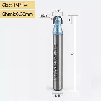 Vsharp Tideway 1/2 1/4 дюйма фреза для гравировки по дереву