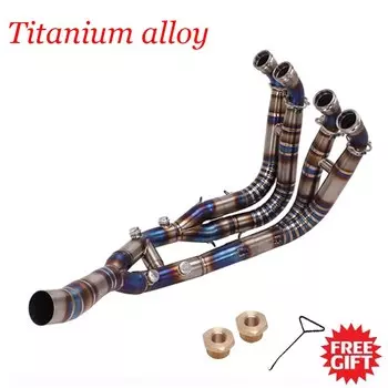 Вся система Escape Moto Модифицированная из титанового сплава Передняя звеньевая труба для BMW S1000R S1000RR 2019-2022 глушитель выхлопа для мотоцикла