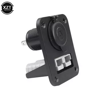 Встраиваемая пластина с утопленным креплением, 12 В, 50 А, автомобильный разъем Anderson, зарядное устройство для прикуривателя, прикуривателя, фургона, лодки, грузовика