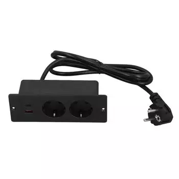Встраиваемая розетка 2 розетки USB C USB A