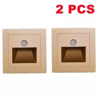 Встроенные настенные светильники AvvRxx, 2 шт., золотые