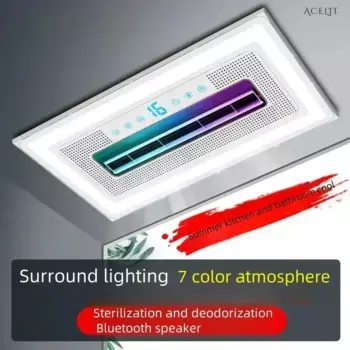 Встроенный кухонный потолочный холодильник. Функции в качестве воздушного охладителя и кондиционера «два в одном». Встроенный потолочный вентилятор охлаждения.