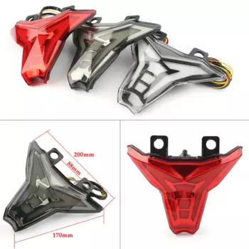 Встроенный светодиодный задний фонарь, указатель поворота, подходит для Kawasaki Ninja ZX10R ZX-10R 2016-2021 ZX-10RR 2017-2021 ZX6R ZX-6R 2019-2021