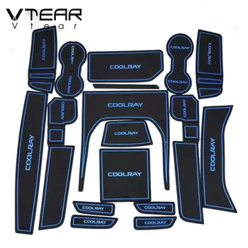 Vtear для Geely Coolray SX11 BelGee X50 противоскользящая накладка на дверь автомобильный коврик для чашки внутренний слот подушка для стайлинга аксессуары Запчасти