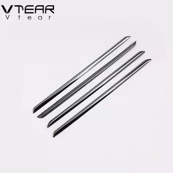 Vtear для киа рио 4 тюнинг Rio 4 X-line внутренняя дверная пластина Накладка подлокотник хромированные молдинги декоративные аксессуары для автомобильного стайлинга часть 2017 2019