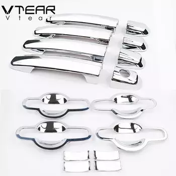 Vtear для Suzuki Grand Vitara, аксессуары, дверная ручка, крышка чаши, хромированная защитная панель, рамка, украшение для стайлинга автомобиля, авто