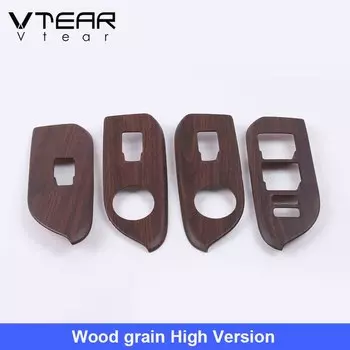 Vtear для Тойота Ланд Крузе Прадо 150, внутреннее украшение автомобиля, дверь, окно, кнопка, крышка, защита от царапин, отделка, аксессуары, детали