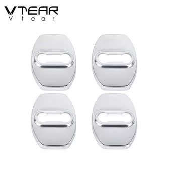 Vtear для Тойота Ланд Крузе Прадо 150, дверной замок с внутренним зазором, защита от царапин, аксессуары, детали для украшения интерьера автомобиля 2020