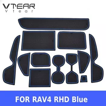 Vtear для Toyota RAV4 XA50 RAV 4 дверной паз Коврик Противоскользящий резиновый слот для ворот автомобильный передний автомобильный Стайлинг Аксессуары 2019 2020