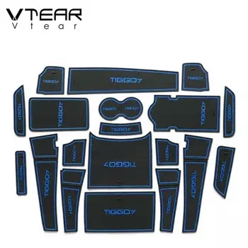 Vtear, нескользящая накладка на дверь автомобиля, украшение, внутренний держатель для чашки, коврик, аксессуары, детали для Chery Tiggo 7 Pro Xcite x-cross 7 2022