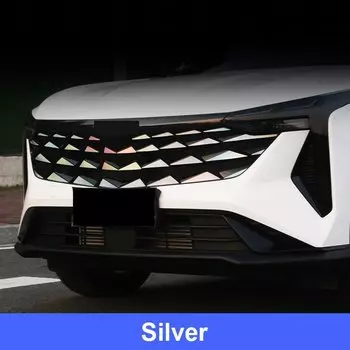 Vtear передняя средняя решетка автомобиля, сетчатые наклейки, ПВХ-пленка, защитные аксессуары для внешнего украшения для Geely Cityray 2024 2025