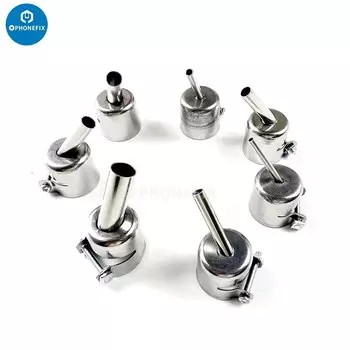 Втулка сопла с изогнутым углом 45 градусов для пистолета горячего воздуха серии 850 852 852D, сменные насадки для паяльной станции горячего воздуха