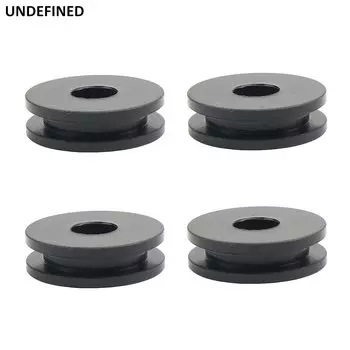 Втулки для крепления на лобовое стекло, втулки, аксессуары для мотоциклов, 4 шт., черные пластиковые втулки для Harley Road King Heritage Softail FLSTC