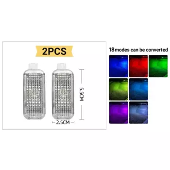 VW Tiguan MK1 2009-2015 Автомобильные Наклейки Для Освещения Салона Ног, Меняющие Цвет Атмосферные Огни