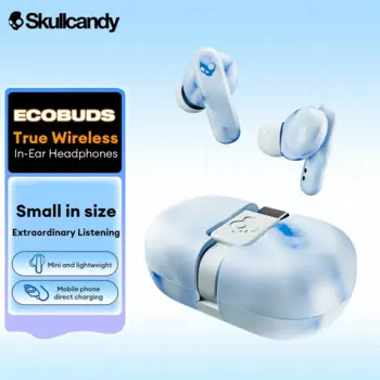 Выбор Skullcandy EcoBuds Беспроводные наушники с шумоподавлением IPX4 Устойчивость к поту и воде Bass Boost 8-часовой аккумулятор