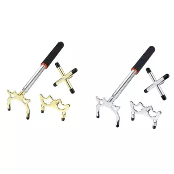 Выдвижной бильярдный кий с 3 съемными латунными насадками для бильярдного стола, аксессуары для бильярдного кия