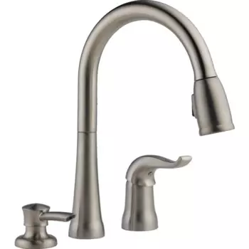 Выдвижной кухонный смеситель из матового никеля с выдвижным распылителем, смеситель для кухонной мойки, смеситель для кухонной мойки