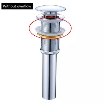 Выдвижной слив ROVOGO для раковины в ванной комнате, всплывающая сливная пробка для раковины, слив для раковины в сборе с переливом, латунь, хром