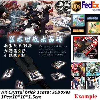 Выгодная цена Jujutsu Kaisen Crystal Brick Аниме Satoru Gojo Персонаж Итадори Юдзи Игровая карта Детские игрушки и хобби Подарок
