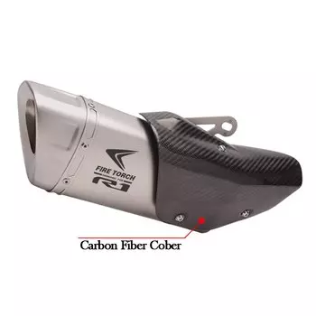 Выхлопная система для YAMAHA MT-10 R1M MT10 YZF R1 2015-2021, мотоциклетная задняя крышка из углеродного волокна, глушитель мотоцикла, средний соединительный трубопровод