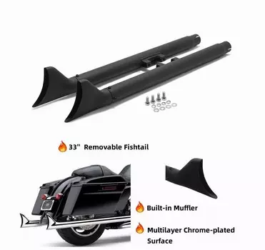 Выхлопная труба 33 "36" 39 "42" для Softail Chopper Fatboy FLSTF Heritage FLSTC FXSTC FLSTN FXSTD 07-17 10
