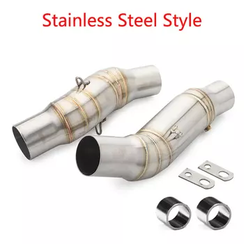 Выхлопная труба BDJ Z1000, выхлопная труба для мотоцикла, выхлопной глушитель, Соединительная труба, средняя труба с прокладкой для Kawasaki Z1000 2010-2017