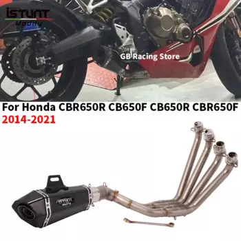 Выхлопная труба для мотоцикла Honda CB650F CB650R CBR650 CBR650F 2014-2022, 51 мм