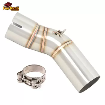 Выхлопная труба для мотоцикла Kawasaki Ninja ZX10R ZX 10R 2011- 2022, Модифицированная мотоциклетная система выхлопных газов, 51 мм глушитель, средняя звеньевая труба