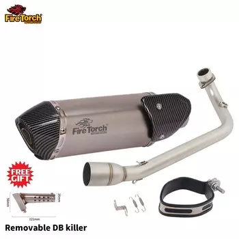 Выхлопная труба для мотоцикла ZONTES ZT350D 350D, без застежки, со съемным глушителем