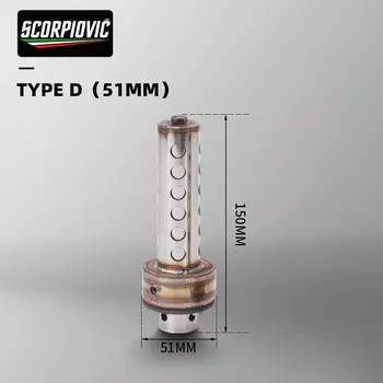 Выхлопная труба мотоцикла, без шнуровки, катализатор, ремонт, глушитель 48/51 мм, вставной тип DB Killer, аксессуары для выхлопной трубы