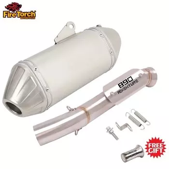 Выхлопной глушитель для мотоцикла с полной системой, среднее соединение, труба Espace Moto, модификация, слипоны для KTM 890 ADV DUKE 890 Adventure R 2019-2022