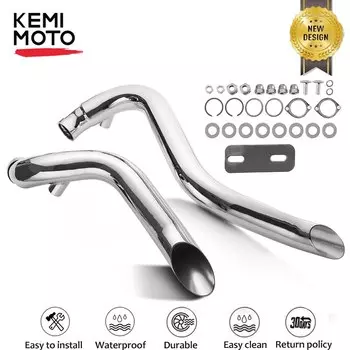 Выхлопные трубы мотоцикла KEMIMOTO, 2 дюйма, выхлопные трубы для Softail Dyna Sportster Chopper Bobber 1984-2017, часть выхлопных систем