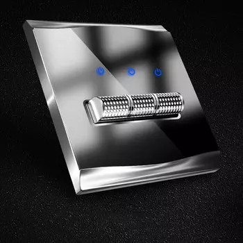 Выключатель YINKA стеклянный 16А 2 канала