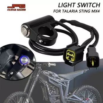 Выключатели фар, аксессуары для мотоциклов для TALARIA STING MX4, электромобиль, грязь, электронный велосипед, мотоцикл, алюминий