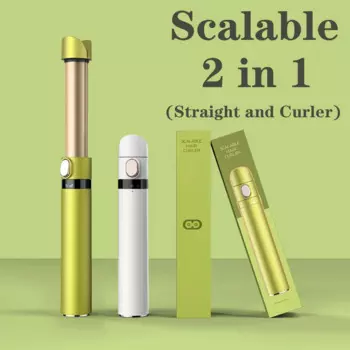 Выпрямитель для волос 2 в 1, с керамическим покрытием