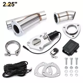 Выпускной вырез из нержавеющей стали, электрический клапан для выхлопных газов 2 дюйма, 2,25 дюйма, 2,5 дюйма или 3 дюйма, вырезанный, с дистанционным управлением