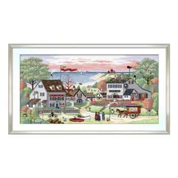 Вышивка крестиком 11CT, 57x95 см, с предпечатным рисунком, Набор для вышивки «сделай сам», Детская нить, игла, ремесла, 39 цветов