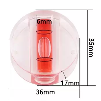 Высокая точность, круговой Реверсивный Мини-уровень, инструмент для измерения уровня Bullseye