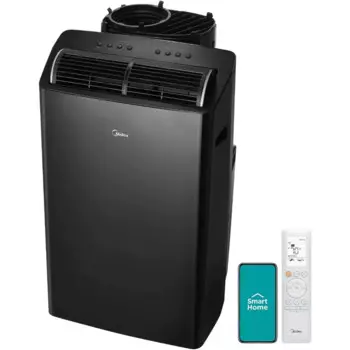 Высокоэффективный инвертор Duo 14000 BTU (12000 BTU SACC), ультратихий портативный кондиционер с подогревом до 550 кв.