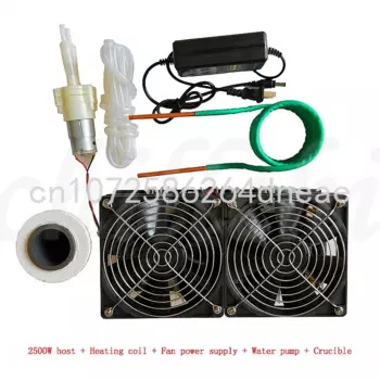 Высокочастотный индукционный нагрев Max 1600C ZVS, высокомощная высокочастотная закаливающая печь средней частоты 2500 Вт без крана