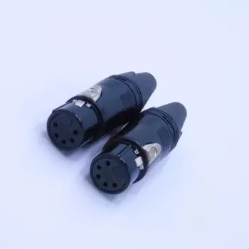 Высокое качество 10 шт./лот xlr 5pin разъем, аудио разъем, штекер микрофона с 5 шт. NC5FXX 5pin позолоченный