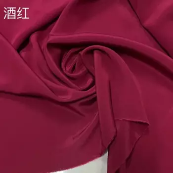 Высокое качество | Сплошной цвет 19momme двойной Zou шелковая ткань гладкая струящаяся крутая летняя рубашка женское платье одежда